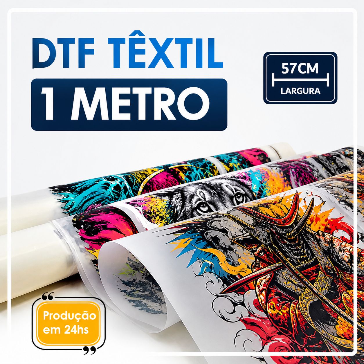 Impressão DTF Premium I3200 57cm x 100cm - Tratamento para halftone e recuo do branco