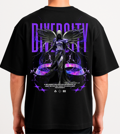Camiseta Oversized Diversity Streetwear Overpixel