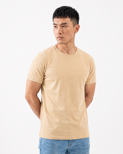 Camiseta Lisa Premium Algodão Egípcio 93% Fio Penteado Luxo com Elastano