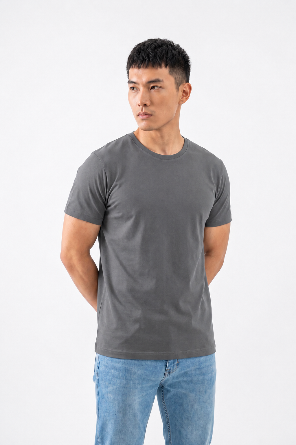 Camiseta Lisa Premium Algodão Egípcio 93% Fio Penteado Luxo com Elastano
