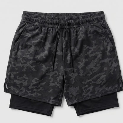 Kit Esportivo Premium Masculino Camiseta + Short 2 em 1 | Poliamida com Elastano