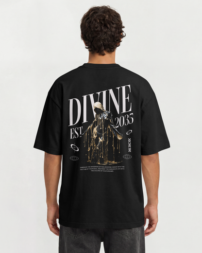 Camiseta Oversized Divine 2035 Streetwear Overpixel