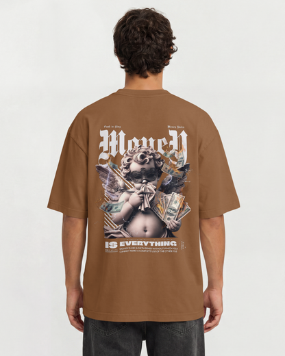 Camiseta Oversized Money Angel Streetwear Overpixel