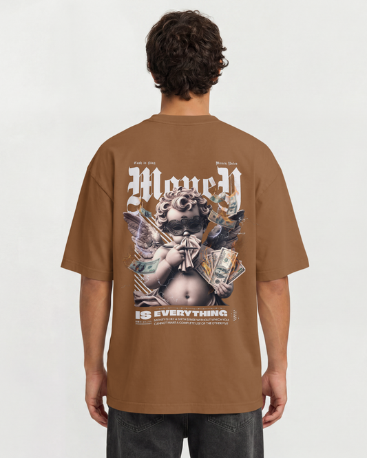 Camiseta Oversized Money Angel Streetwear Overpixel