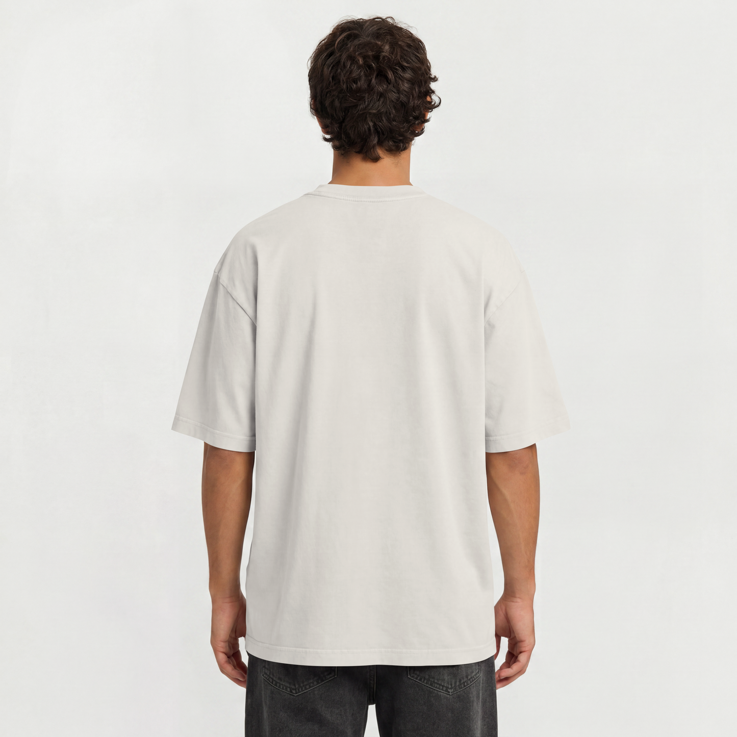 Camiseta Oversized Heavy Suedine Premium Off White