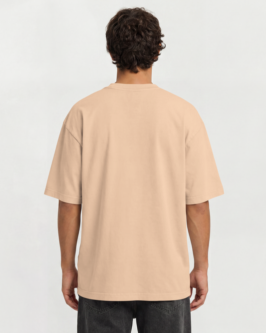 Camiseta Oversized Heavy Suedine Premium Pêssego
