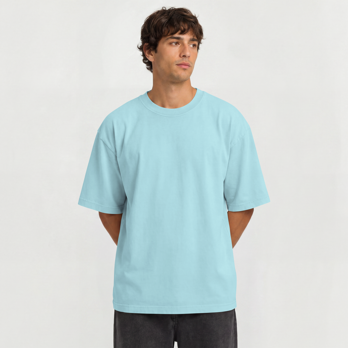 Camiseta Oversized Heavy Suedine Premium Lisa
