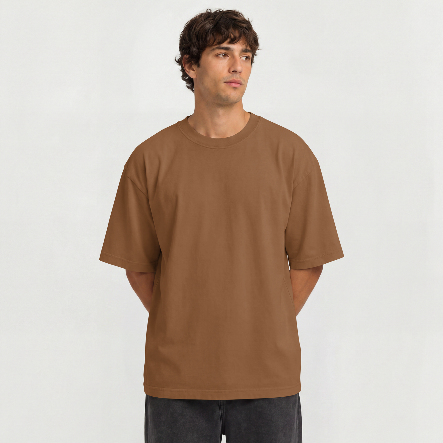 Camiseta Oversized Heavy Suedine Premium Lisa