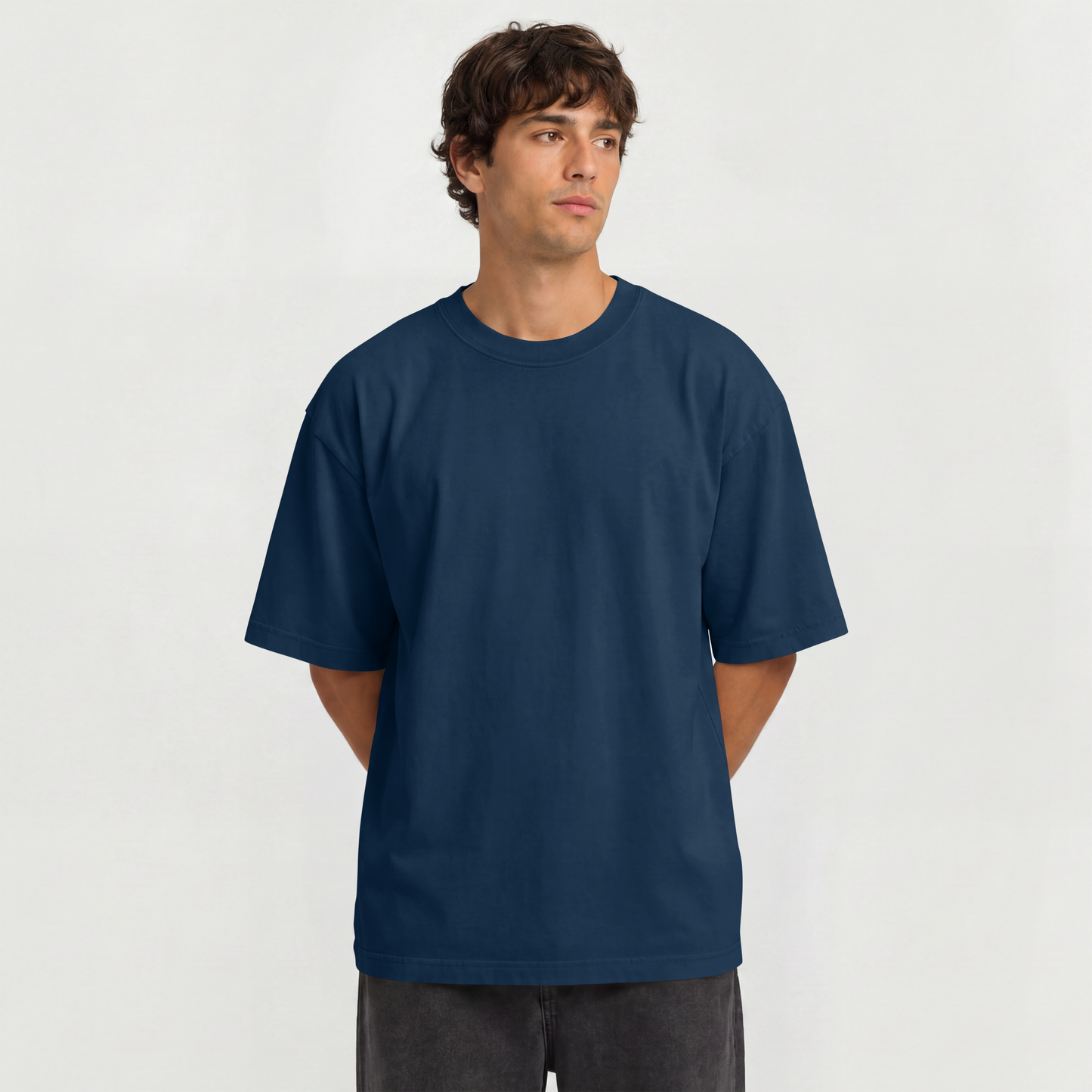 Camiseta Oversized Heavy Suedine Premium Lisa